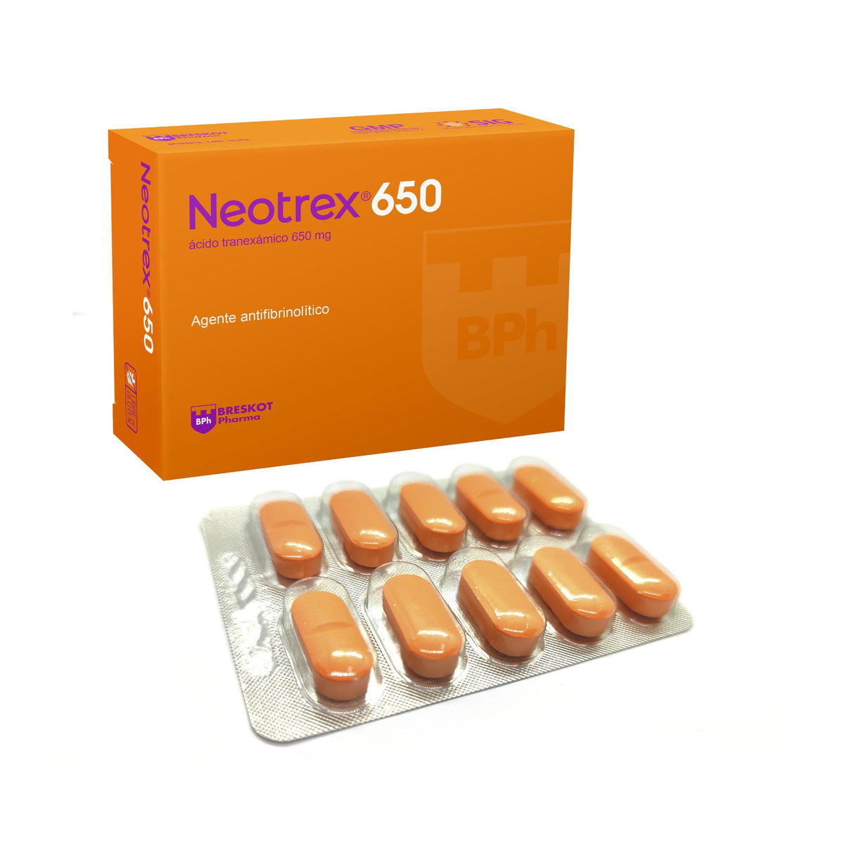 Neotrex Acido Tranexámico 650Mg X Comprimido— Farmacorp