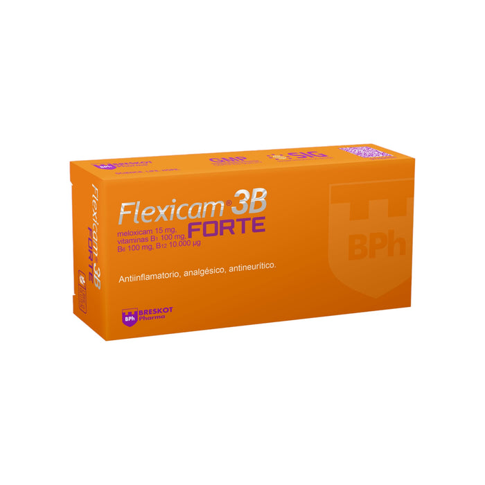 Flexicam 3B Forte Meloxicam / Vitaminas B1 B6 B12 X Comprimido