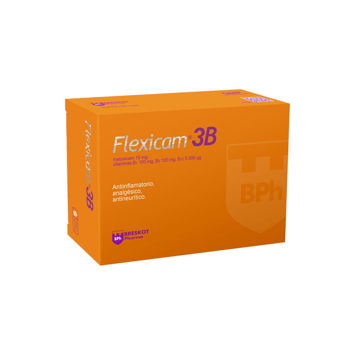 Flexicam 3B Meloxicam / Vitaminas B1 B6 B12 X Comprimido