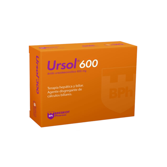 Ursol Ácido Ursodesoxicolico 600Mg X Comprimido