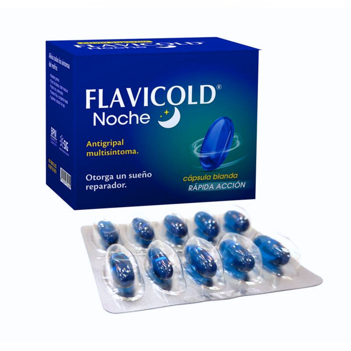 Flavicold Noche Antigripal X Capsula Blanda— Farmacorp