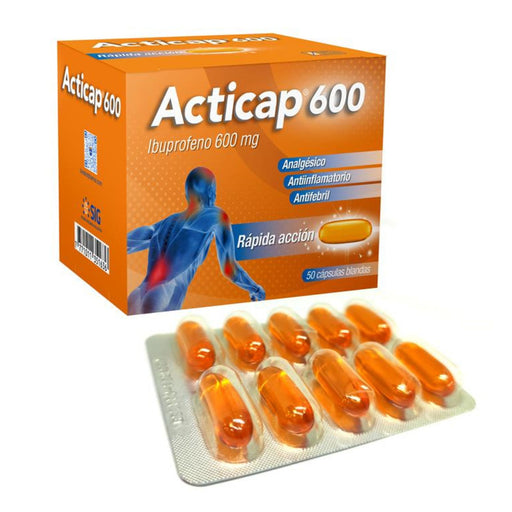 Acticap 600Mg Ibuprofeno X Capsula Blanda