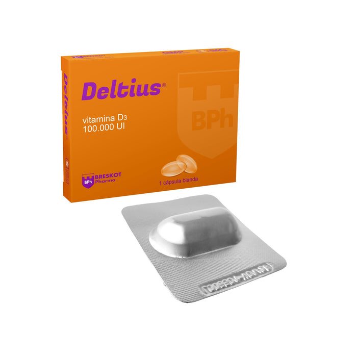 Deltius Vitamina D3 100000Ui X Cápsula Blanda