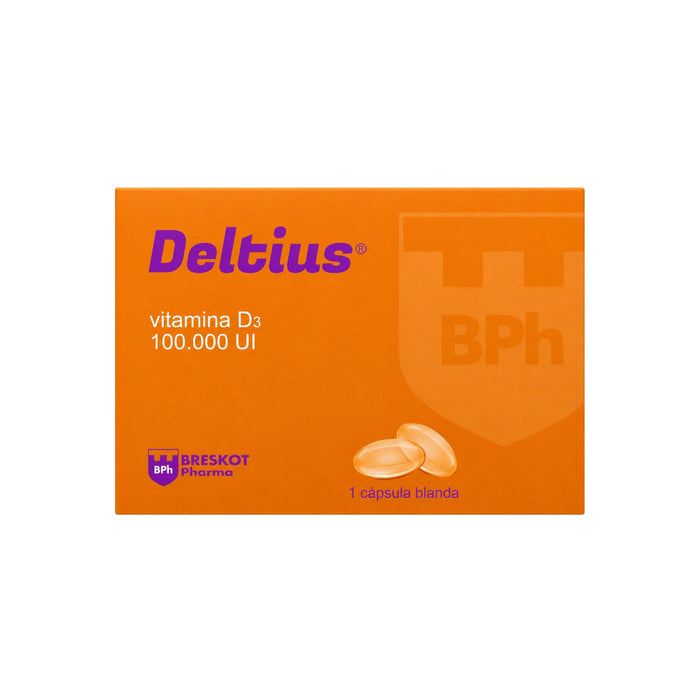 Deltius Vitamina D3 100000Ui X Cápsula Blanda