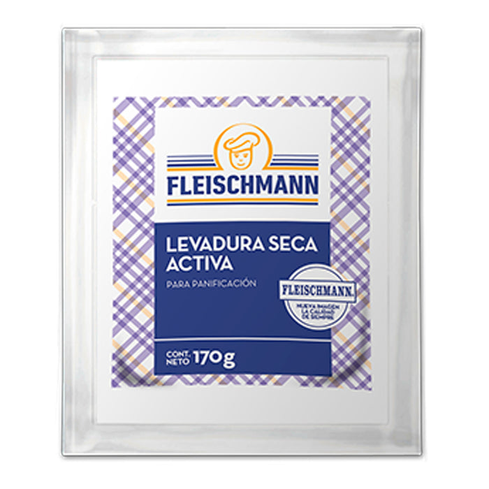 Levadura Fleischmann Seca Activa Para Panificación X 170G