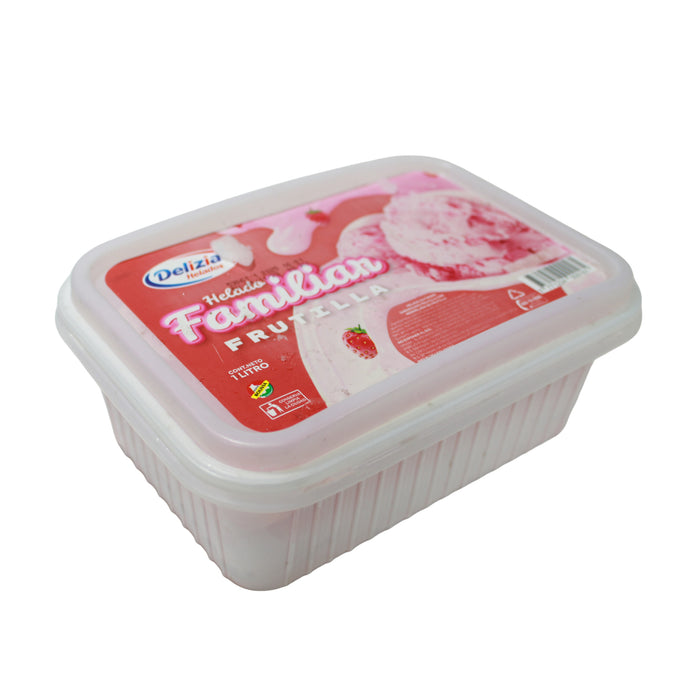 Delizia Helado Familiar Frutilla X 1 L