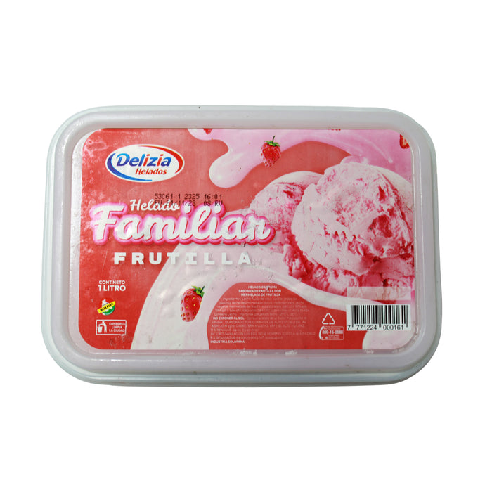 Delizia Helado Familiar Frutilla X 1 L