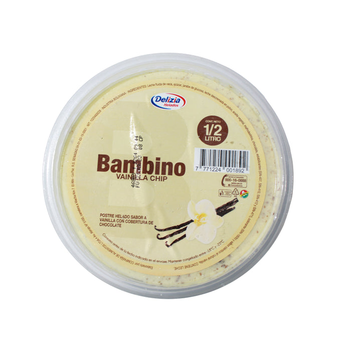 Delizia Helado Bambino Vainilla Chip X 500Ml