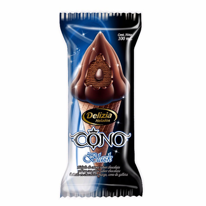 Delizia Helado Cono Black