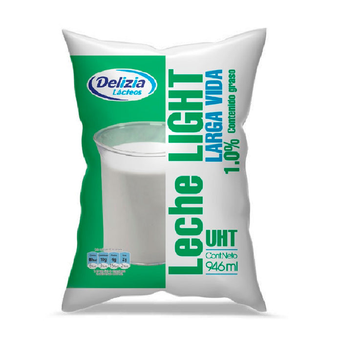 Delizia Leche Light Uht X 946Ml