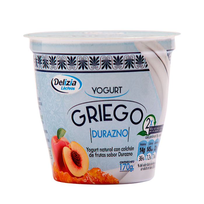 Delizia Yogurt Griego Durazno X 170G
