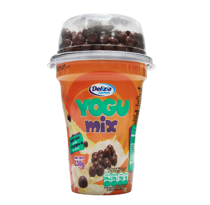 Yogur Delizia Yogu Mix C/Grageas De Chocolate X 130Gr