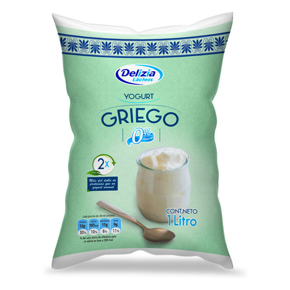 Delizia Yogurt Griego Bolsa Natural X 1 L