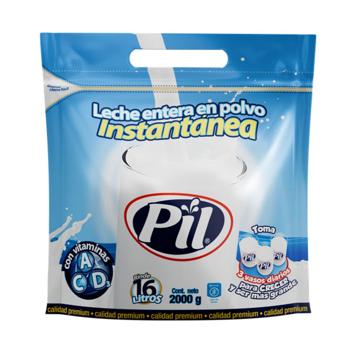 Leche En Polvo Instantánea Entera Pil Sachet X 2000G