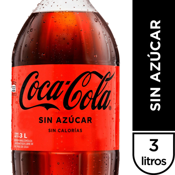 Coca-Cola Sin Azúcar X 3 L