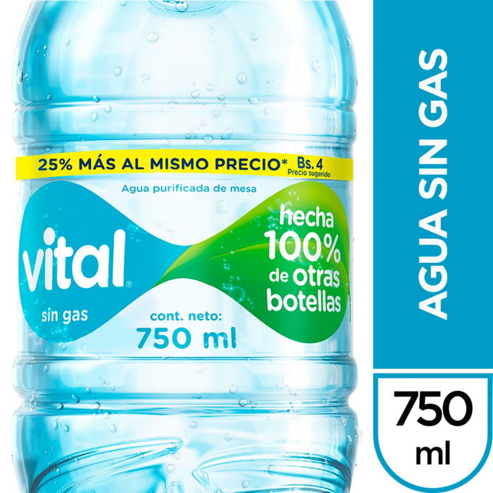 Agua Vital Sin Gas X 750Ml