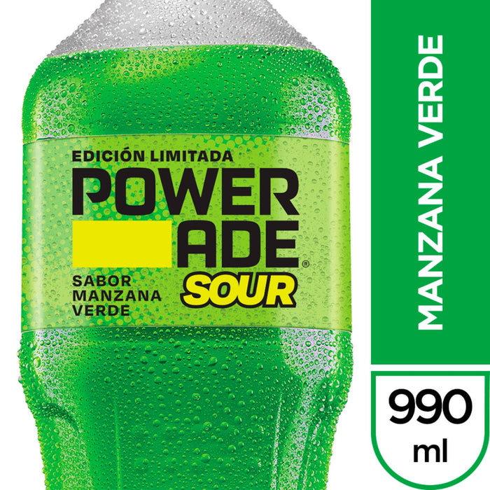Powerade Sour Manzana Verde X 990Ml