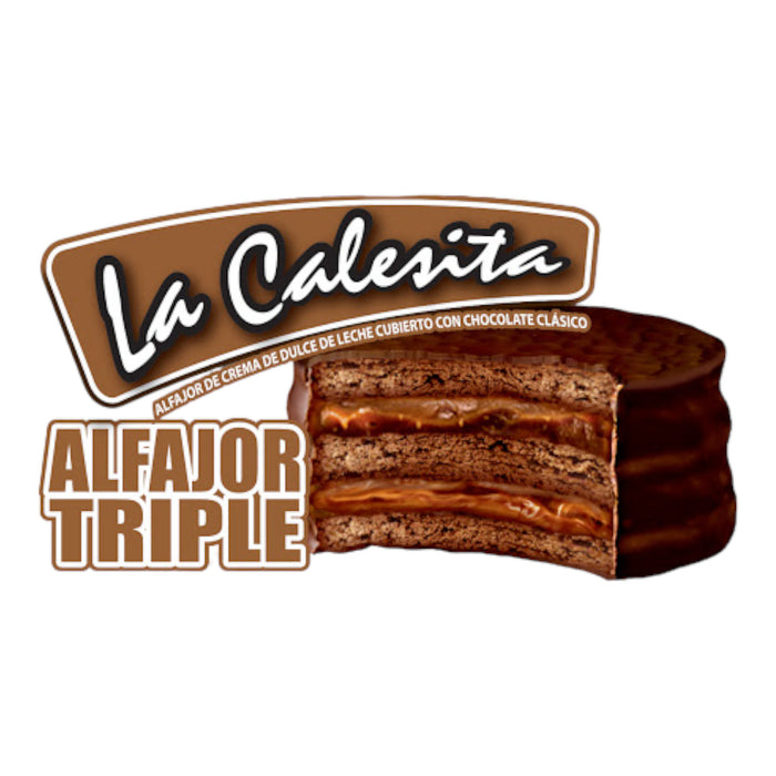 Alfajor Triple La Calesita Chocolate Clasico X 56G