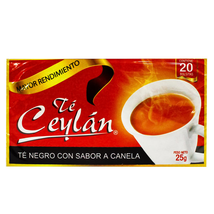 Te Ceylan Te Negro Sabor Canela X 20 Unidades