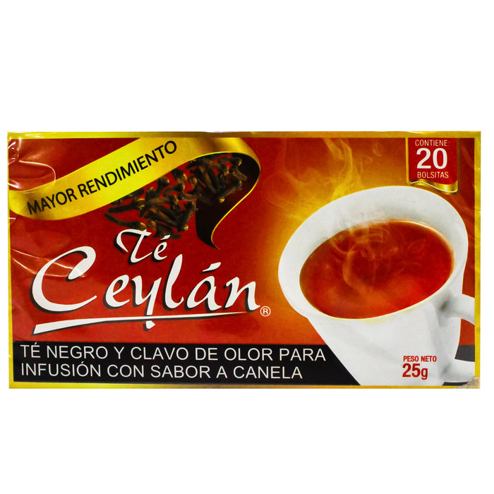 Te Ceylan Te Negro Y Clavo De Olor X 20 Unidades