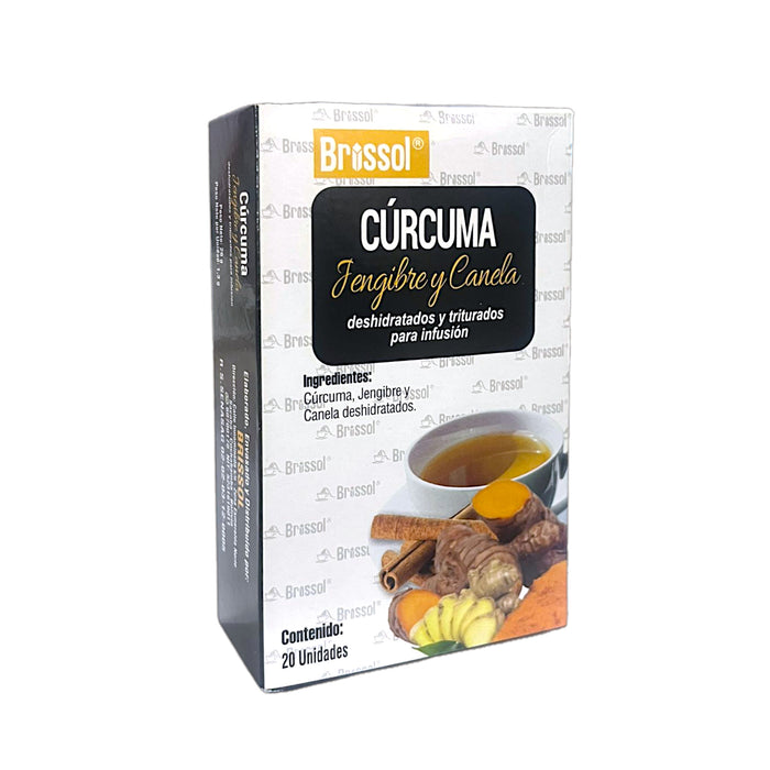 Infusión Brissol De Cúrcuma Jengibre Canela Caja X 20 Sobres