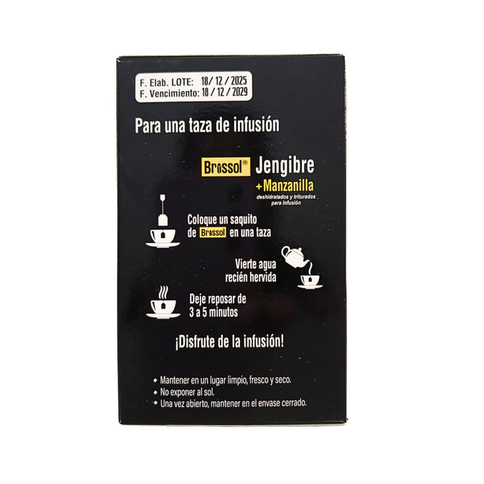 Infusión Brissol De Jengibre Y Manzanilla X 20 Sobres