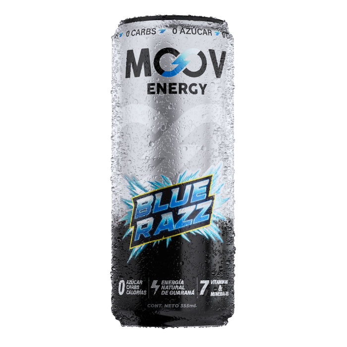 Bebida Energizante Moov Energy Sabor Frambuesa Y Limón X 355Ml