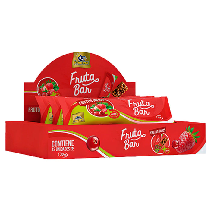 Barra De Cereal Princesa Frutabar Frutos Rojos X 20G