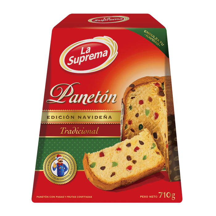 Paneton La Suprema Navideño Caja Tradicional X 710G