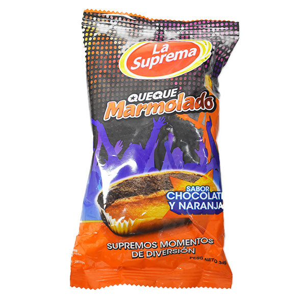 La Suprema Queque Marmolado Chocolate Y Naranja X 34G