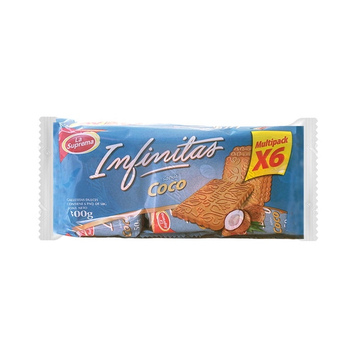 Galletas Sixpack La Suprema Infinitas Coco X 300G