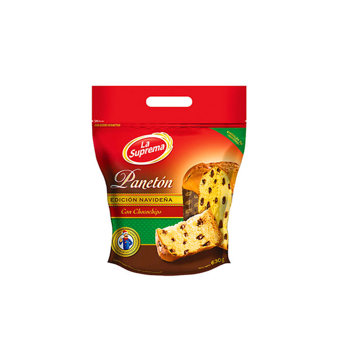 La Suprema Paneton Chocolate Chocochips Bolsa X 630G