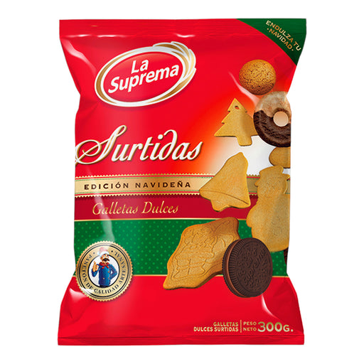 Galletas La Suprema Dulces Surtidas Navideña X 300G