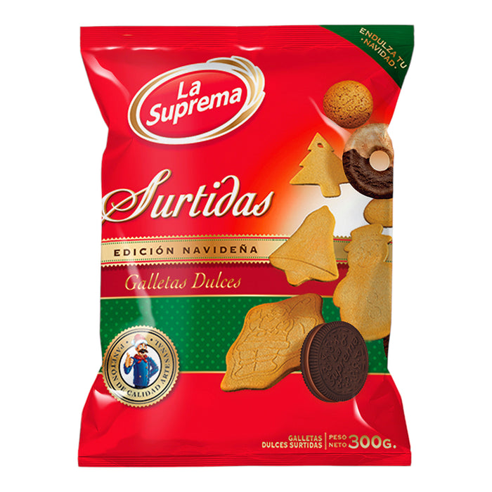 Galletas La Suprema Dulces Surtidas Navideña X 300G