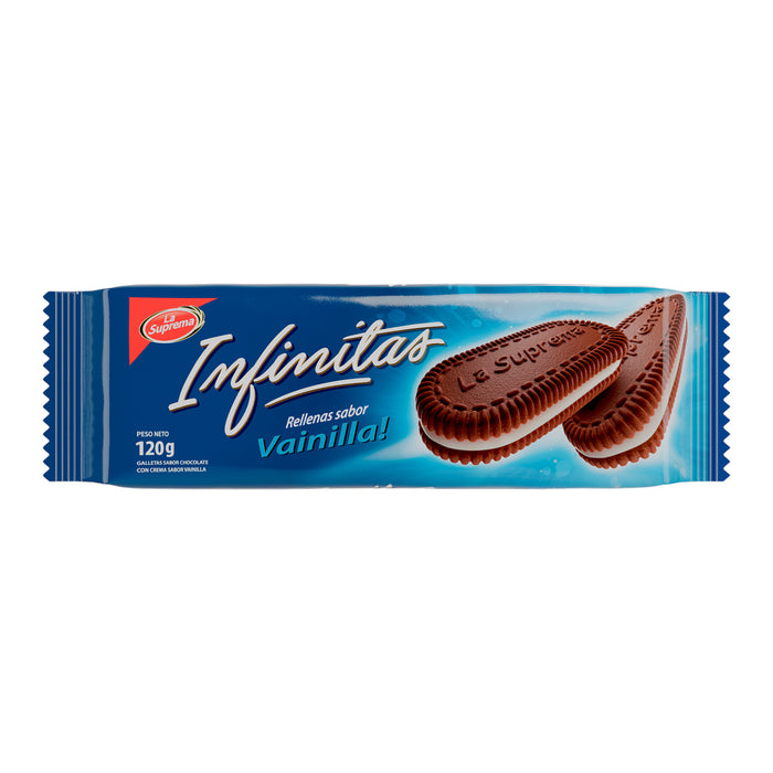 La Suprema Infinitas Galleta Rellena X 120Gr Vainilla