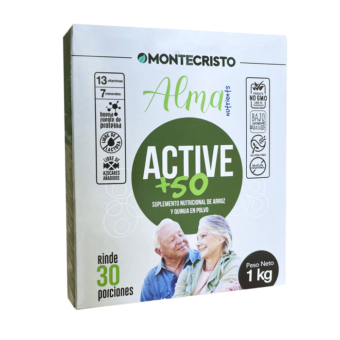 Suplemento Alimenticio Alma Nutrients Active +50 Arroz / Quinua X 1K