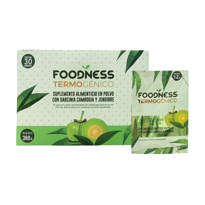 Suplemento Foodness Termogénico Caja X 360Gr Jengibre