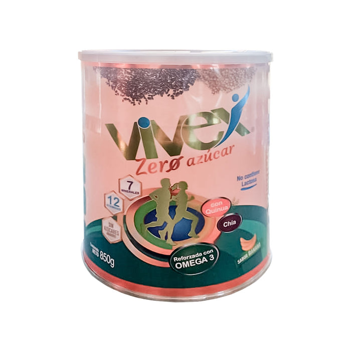 Suplemento Alimenticio Vivex Zero Azúcar Sabor Banana X 850G