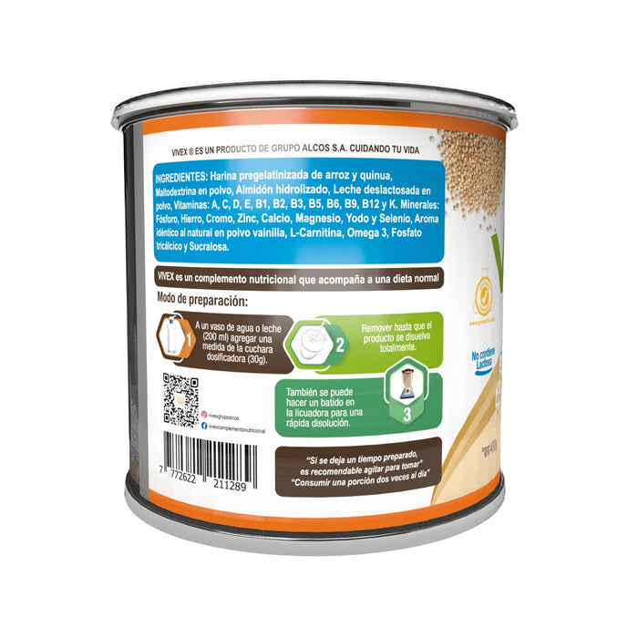 Suplemento Vivex Sabor Vainilla X 400G