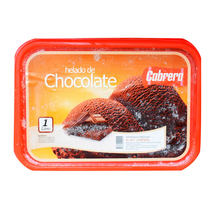 Cabrera Helado Sabor Chocolate X 1 L