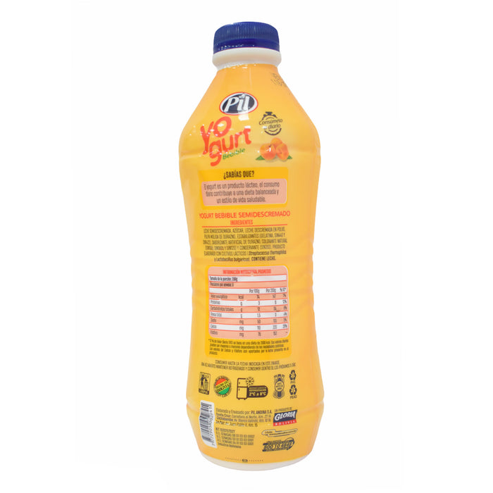 Pil Yogurt Durazno Botella X 1 L