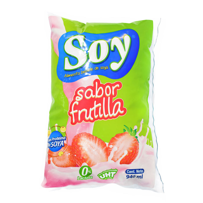 Soy Leche De Soya Sabor A Frutilla X 946Ml