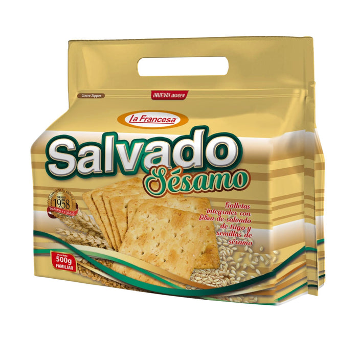 Paquete Galleta Integral La Francesa Salvado Sésamo X 500G