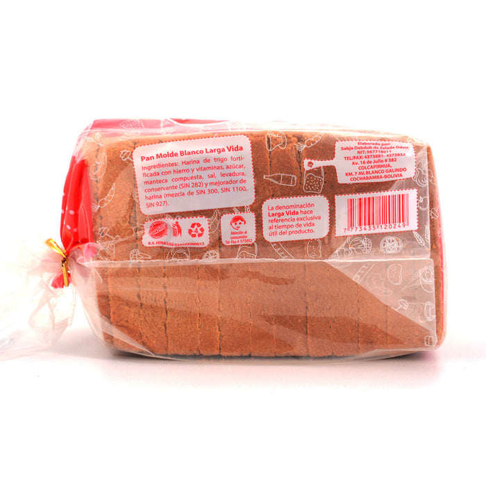 Zelada Pan Molde Blanco Larga Vida X 275G