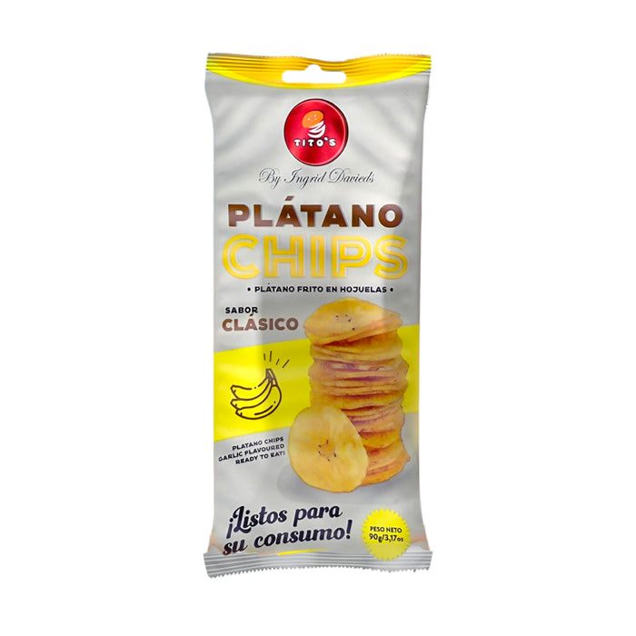 Plátano Titos Chips En Hojuelas Clásico X 90G