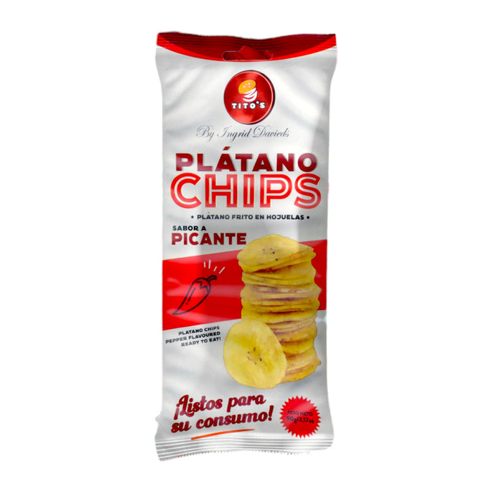 Plátano Titos Chips En Hojuelas Picante X 90G