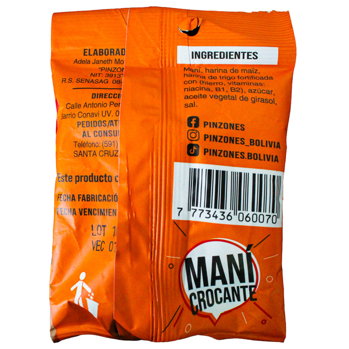 Mani Frito Pinzones Sabor Original X 40G