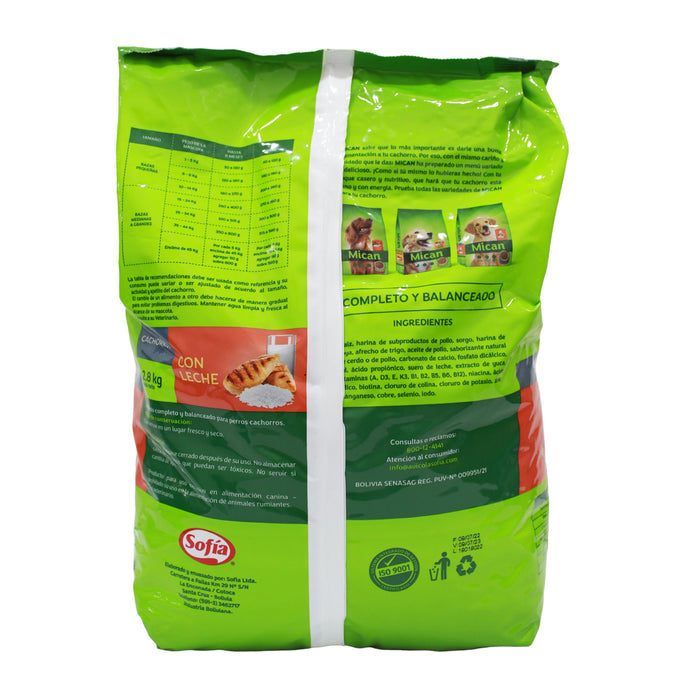 Alimento Canino Cachorros Mican Con Leche X 2.8Kg