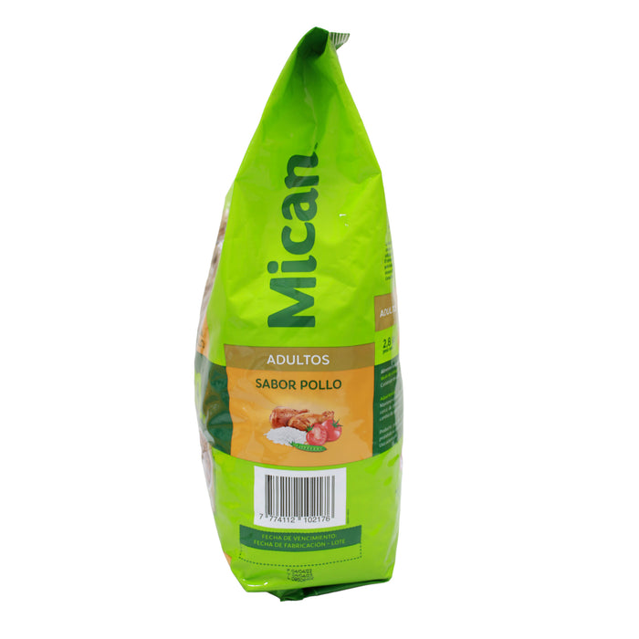 Alimento Canino Adultos Mican Sabor Pollo X 2.8Kg