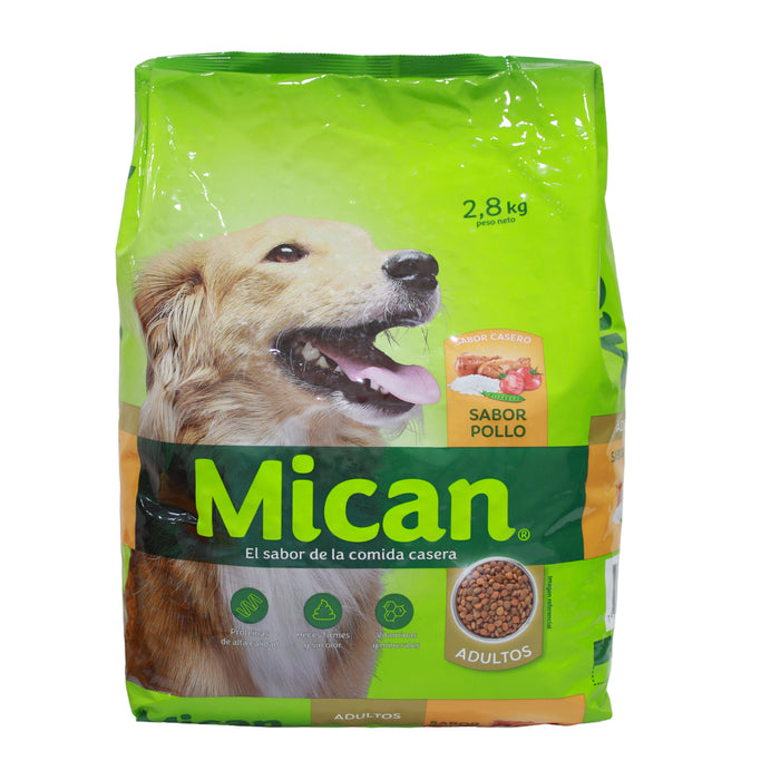Alimento Canino Adultos Mican Sabor Pollo X 2.8Kg